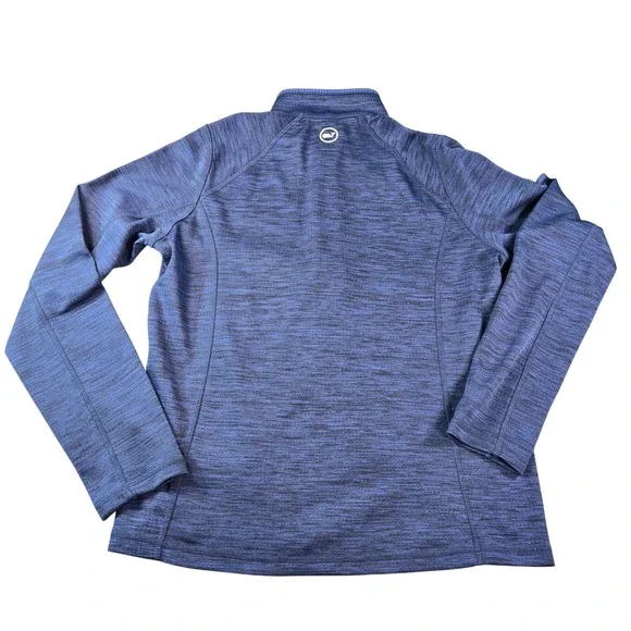 Vineyard Vines Performance Women's Blue Space Dye Quarter Zip Pullover L 3K1153 - Picture 5 of 8